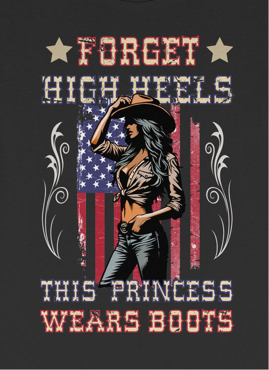 Forget High Heels This Princess Wears Boots Western Hoodie