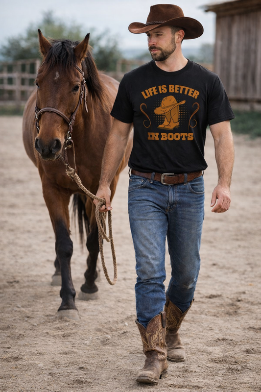 Life Is Better In Boots Unisex Shirt