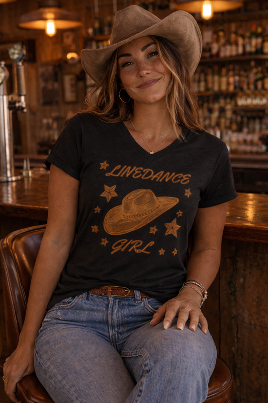 Linedance Girl - Ladies T-Shirt