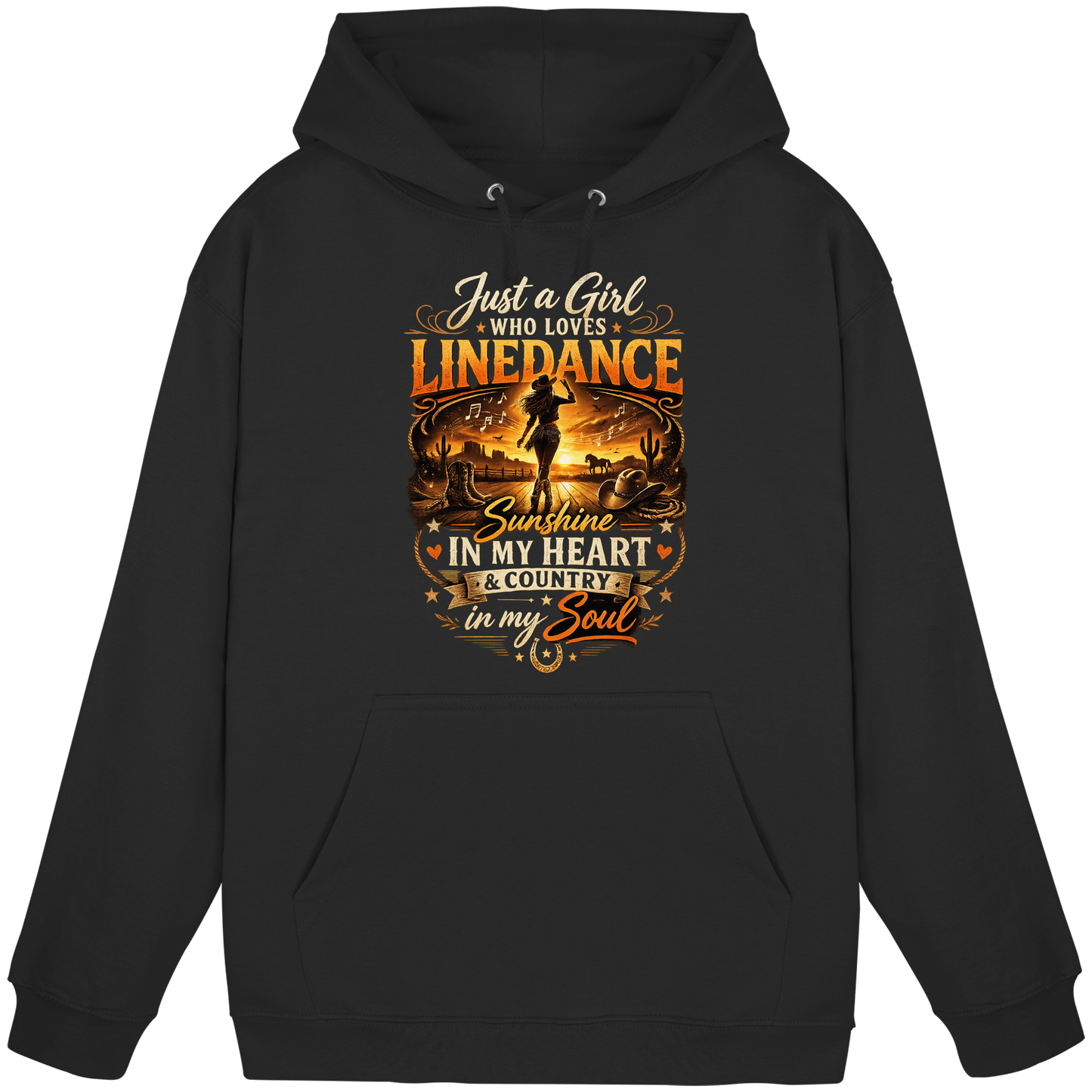 Just a Girl Who Loves Linedance – Country Spirit Hoodie