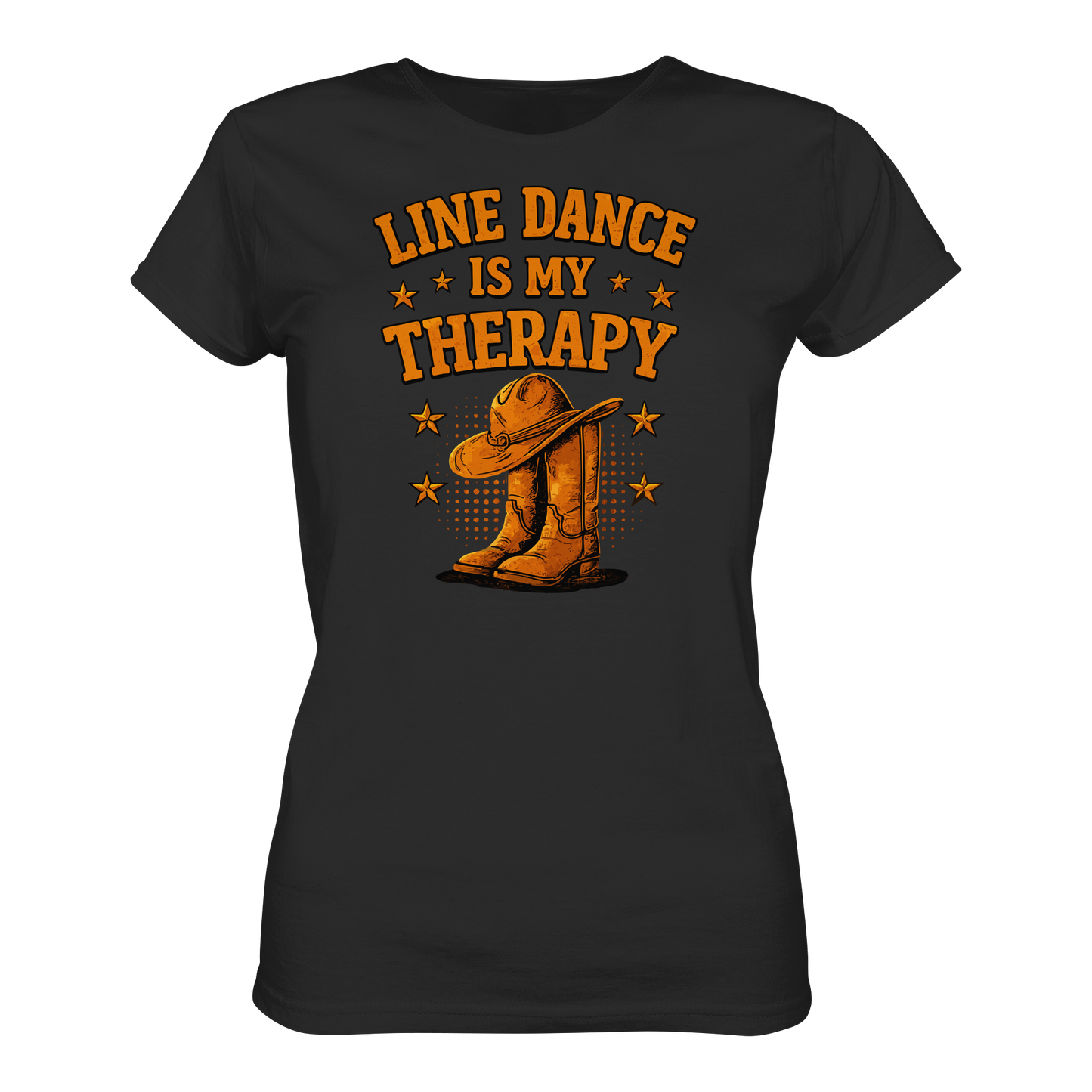 Line Dance Is My Therapy Ladies T-Shirt