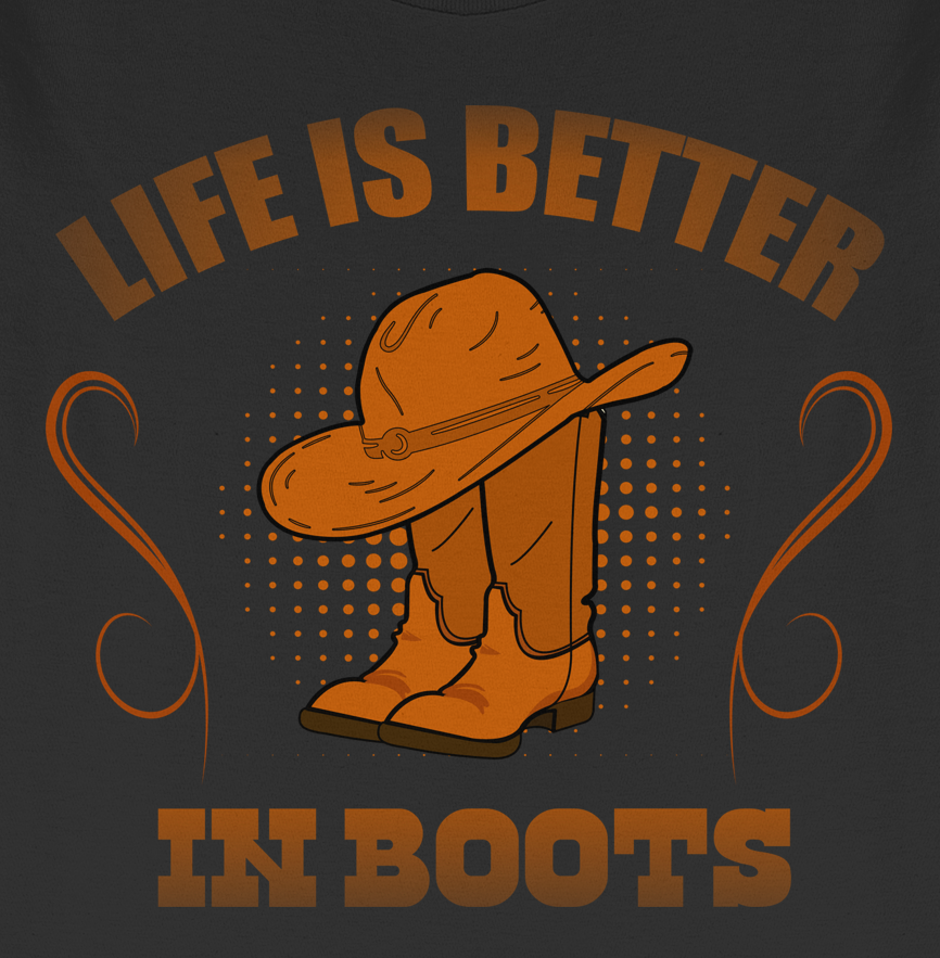 Life Is Better In Boots V-Neck Shirt