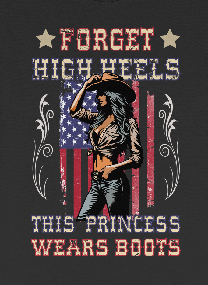 Forget High Heels This Princess Wears Boots Western Hoodie