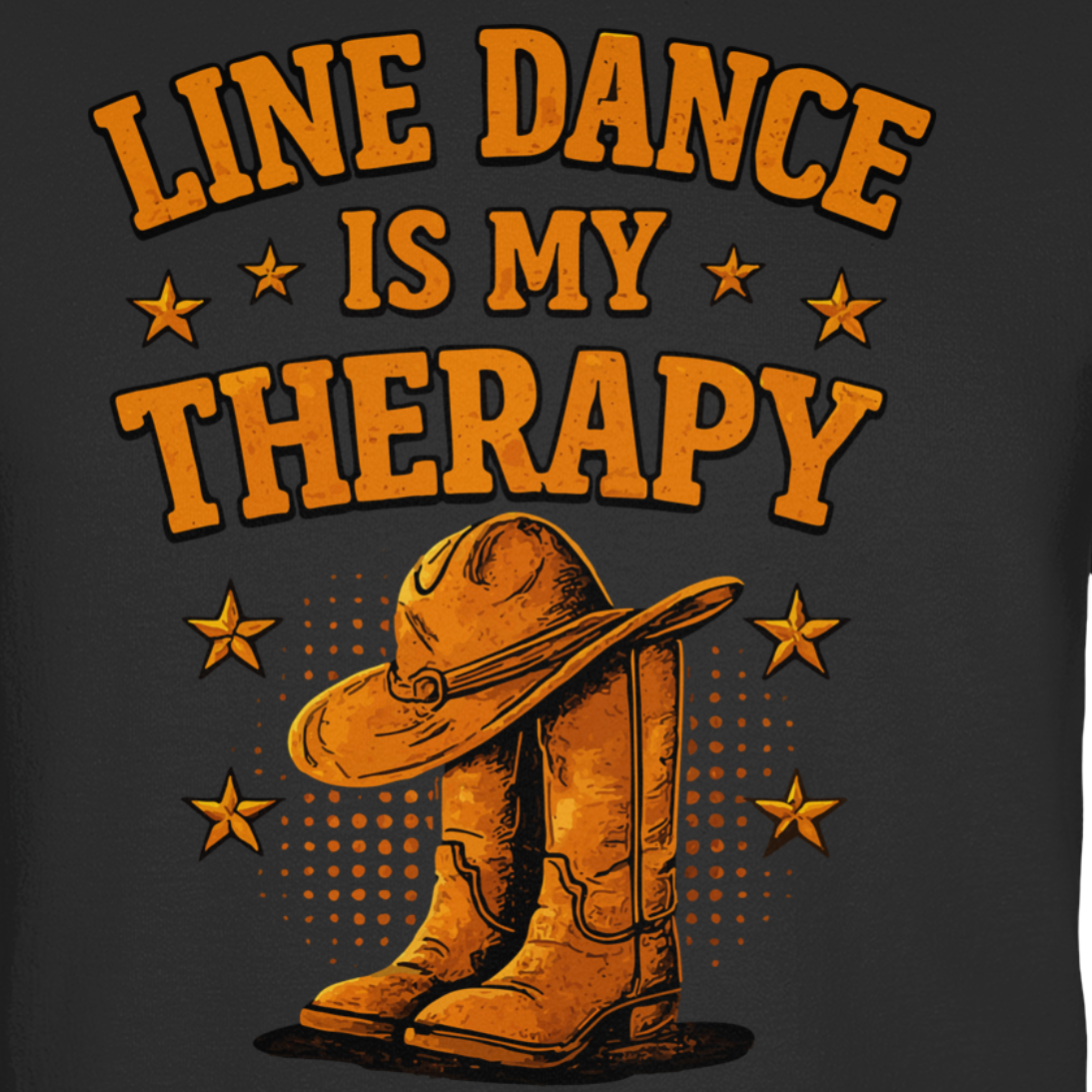 Line Dance Is My Therapy Ladies V-Neck Shirt
